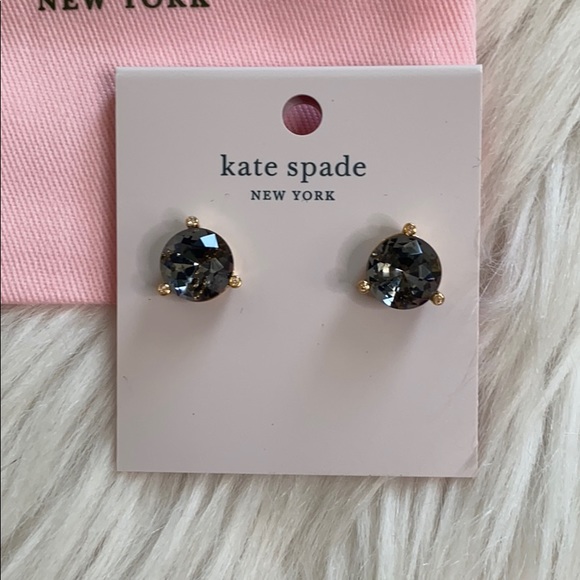 Kate Spade Rise & Shine Grey Gumdrop Studs - Picture 3 of 4